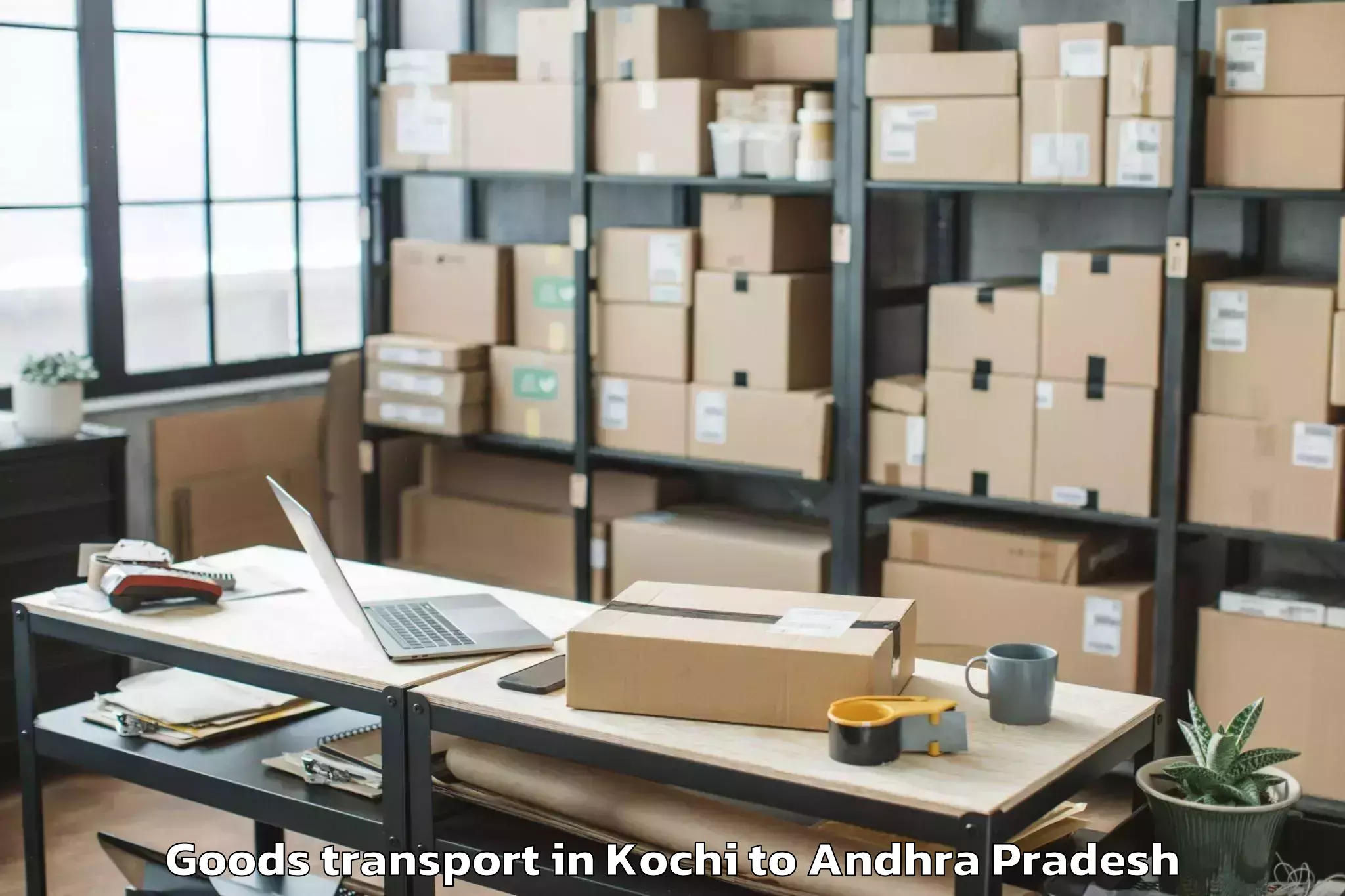 Expert Kochi to Bogole Goods Transport